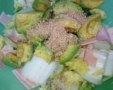 白菜とアボカドのワサビ胡麻ポン酢和え♥作り方6写真