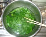 ほうれん草とツナ味噌ソース♪簡単作り方3写真