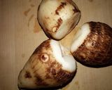 里芋と野菜天の煮物作り方1写真