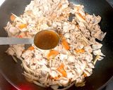 豚バラと根菜の炒め物作り方6写真