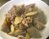 牛肉とごぼうとこんにゃくの甘辛煮作り方4写真