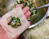苦手克服⁉︎冷凍海老と春菊の揚げワンタン作り方5写真