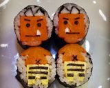 寿司型・模様巻き(オニちゃん節分用)作り方15写真