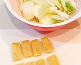 本だしで簡単！基本の白菜と油揚げの味噌汁作り方1写真