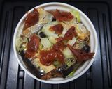 いわし缶で☆梅チーズ焼き作り方1写真