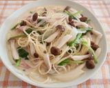 フライパンひとつで☆キムチクリームパスタ作り方17写真