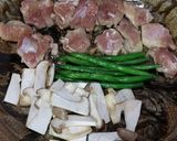 鶏とエリンギのパエリア　平土鍋作り方3写真