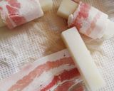 余ったお餅で！豚バラ餅スティック作り方2写真