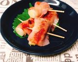 ★キャンプで長ネギのベーコン巻き 美味！作り方12写真
