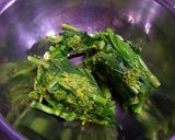 菜の花の辛子醤油和え♪作り方5写真