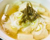大根おろし汁で☆温かいお豆腐スープ作り方3写真