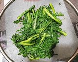 春菊とツナとコーンの和え物作り方1写真