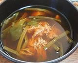 秘伝✨やまぶしだけとチンゲン菜の味噌汁作り方5写真