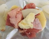 じゃがいも入り鶏肉のホイル焼き作り方2写真