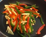 彩り良し！基本の牛細切り肉の青椒肉絲作り方4写真