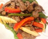彩り良し！基本の牛細切り肉の青椒肉絲作り方8写真