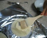 チョコ＆チーズ　メッセージ円盤餃子作り方5写真