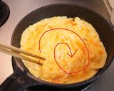 卵は包まずかける★時短ふわとろオムライス作り方4写真