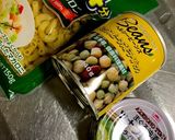 お弁当＆作り置き！お豆とマカロニのサラダ作り方1写真