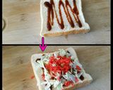 お好み焼風トースト作り方3写真