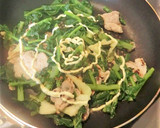 カブの葉と、塩糀漬け豚肉のさっと炒め作り方4写真