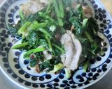 カブの葉と、塩糀漬け豚肉のさっと炒め作り方5写真