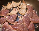 豚レバーのニンニク醤油炒め。作り方5写真
