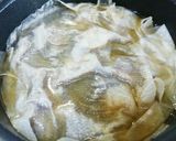 れんこんと牛すじ肉の煮物作り方4写真