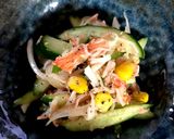 キュウリの蟹かま和え〜青じそ・ごま風味〜作り方6写真