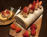 Ｘｍａｓに・・・苺のロールケーキ作り方16写真