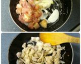 余った餅で♪明太子クリームのチキンドリア作り方5写真