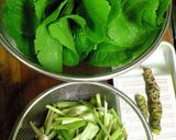 きのこと茎わさび＊ピリリ炒め。作り方2写真