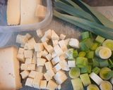 簡単！葱チーズ・パスタ作り方1写真