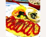 レンジで時短♪混ぜ混ぜオムライス。作り方4写真