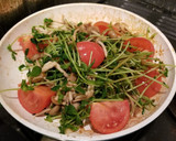 卵とトマトの中華風豆苗炒め作り方5写真