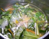 免疫up！ほうれん草のコンソメ生姜スープ作り方3写真