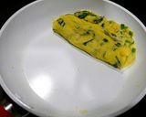 お弁当！ふわ甘☆ほうれん草オムレツ作り方3写真