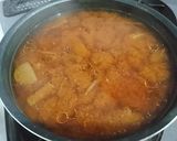 カボチャで味噌スープ作り方2写真