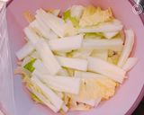 ❄︎作り置き♡白菜とチキンのマヨ和え❄︎作り方1写真