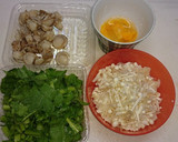 あたただしでホタテと春菊のかき玉汁作り方1写真