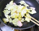 あおさ風味でしっかりカレー味の焼うどん作り方5写真
