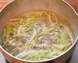 温活♪白菜、春雨、ひき肉の生姜スープ作り方2写真