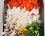 炊飯器で☆野菜たっぷりチキンライス！作り方2写真
