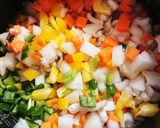 炊飯器で☆野菜たっぷりチキンライス！作り方6写真