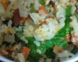 レタスと野菜の卵柚子胡椒チャーハン作り方3写真