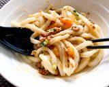 ランチに簡単★ピリ辛肉みそ混ぜうどん作り方4写真