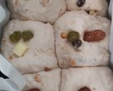 もち麦、ナッツ入り生地でちぎりパン作り方4写真
