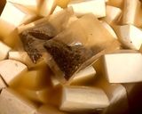 太喜だしパックと琥珀だしで京芋の含め煮作り方1写真