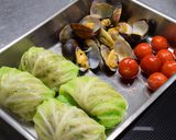 アオサ粉香る三州ポークのキャベツ包み作り方5写真