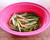 レンジで♪鯖の水煮缶まるごと！ネギパスタ作り方5写真